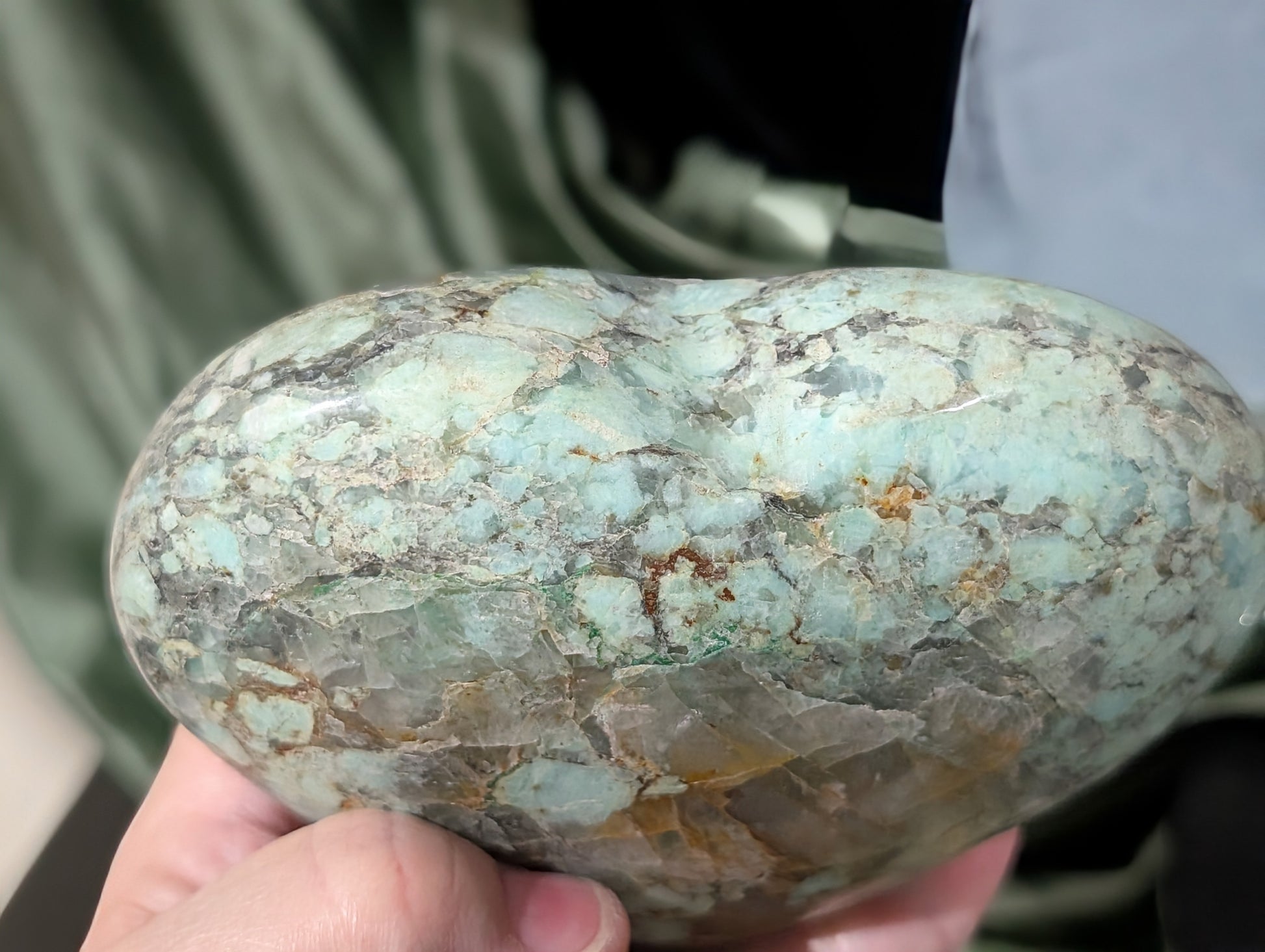 XL Turquoise in Quartz Heart 1K