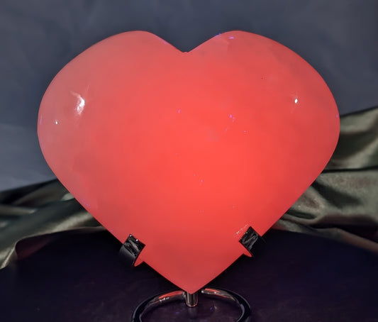 XL UV Reactive Pink Mangano Heart
