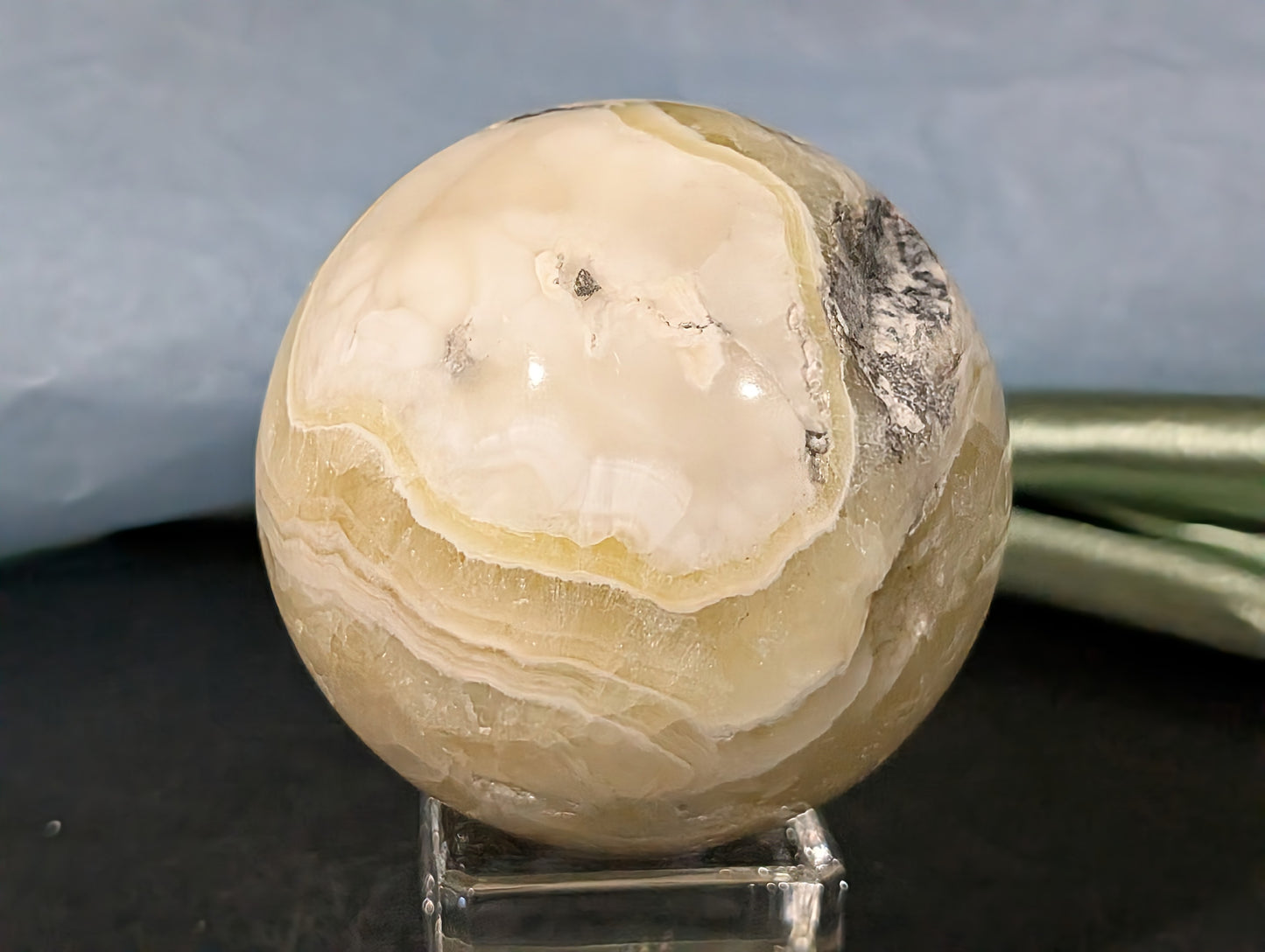 Yellow Brucite Sphere 1D