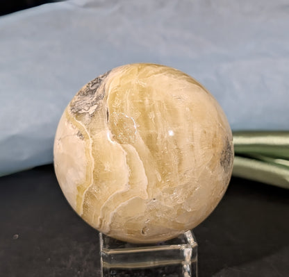 Yellow Brucite Sphere 1G
