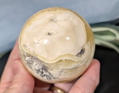 Yellow Brucite Sphere 1L