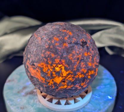 UV Reactive Yooperlite Moon Carving