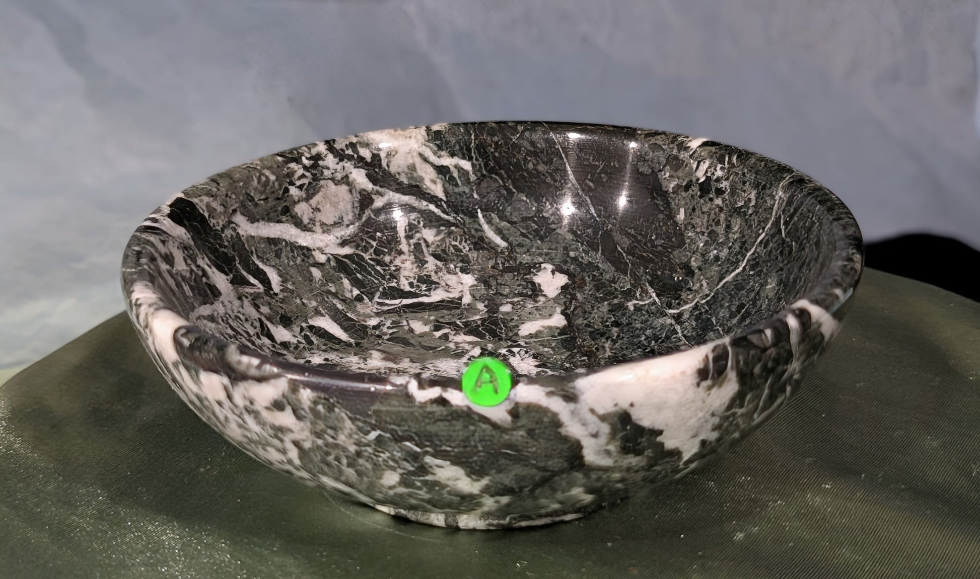 Zebra Jasper Offering Bowl