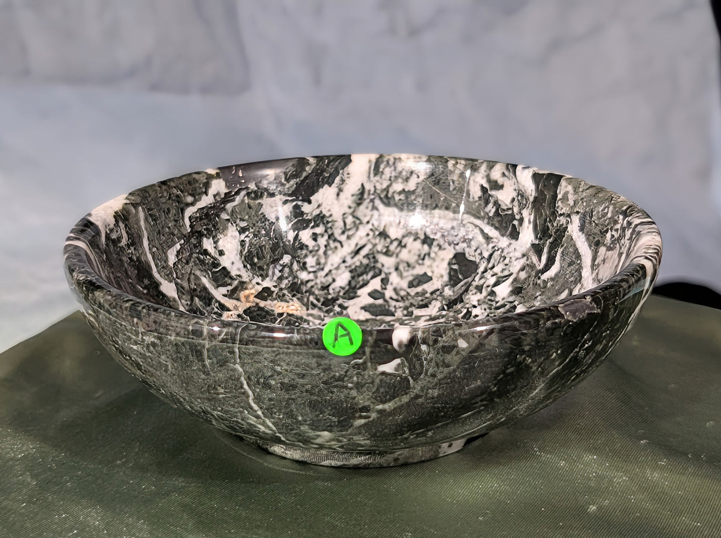 Zebra Jasper Offering Bowl