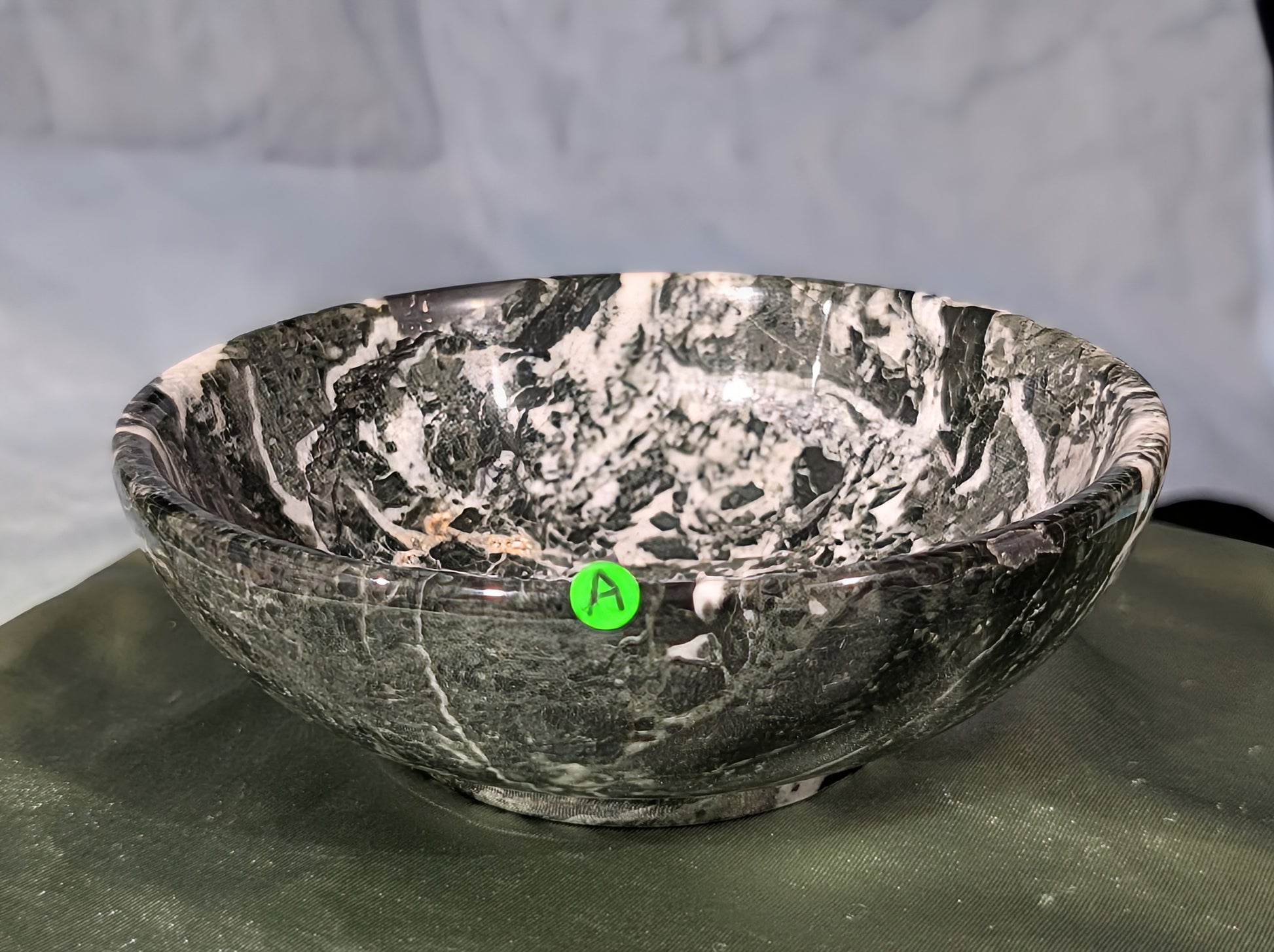 Zebra Jasper Offering Bowl