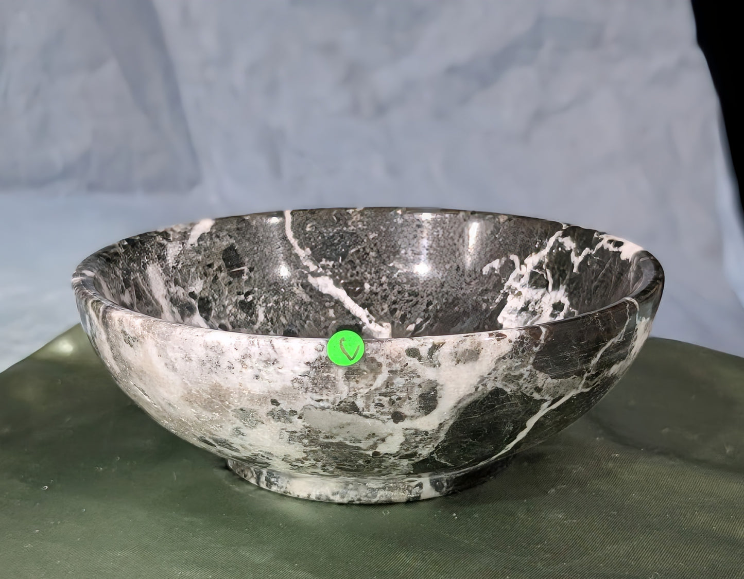 Zebra Jasper Offering Bowl