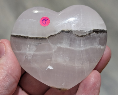 Smoky Mangano Calcite Palms and Hearts