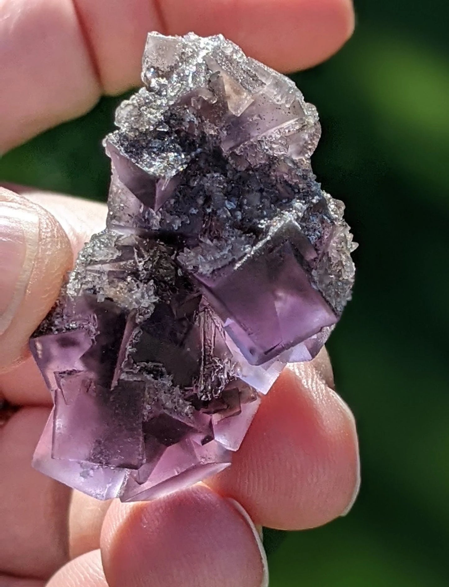 Translucent Purple Fluorite Crystal Specimen