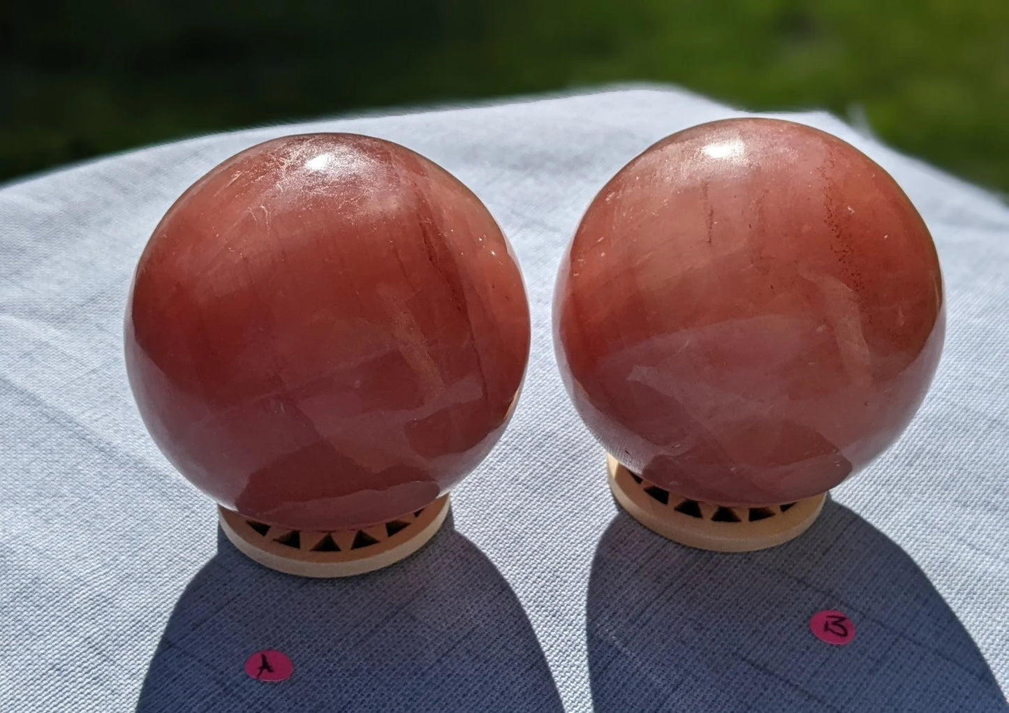 Rose Calcite Spheres