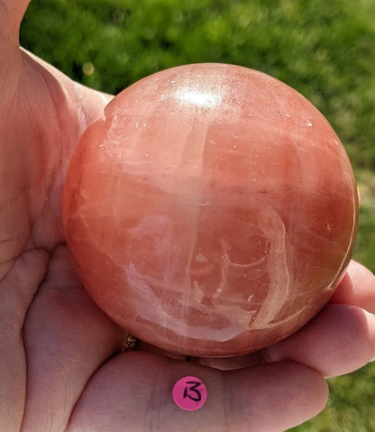 Rose Calcite Spheres