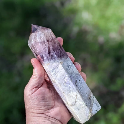 Feather Rainbow Fluorite and Agate Tower