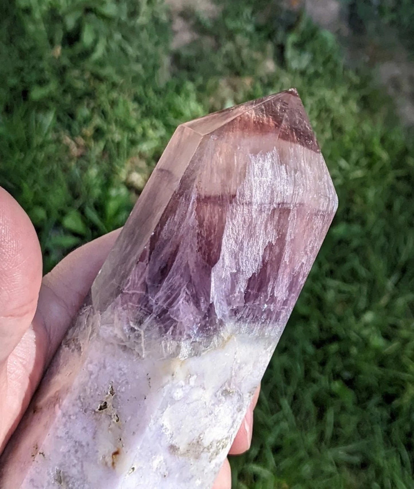 Feather Rainbow Fluorite and Agate Tower