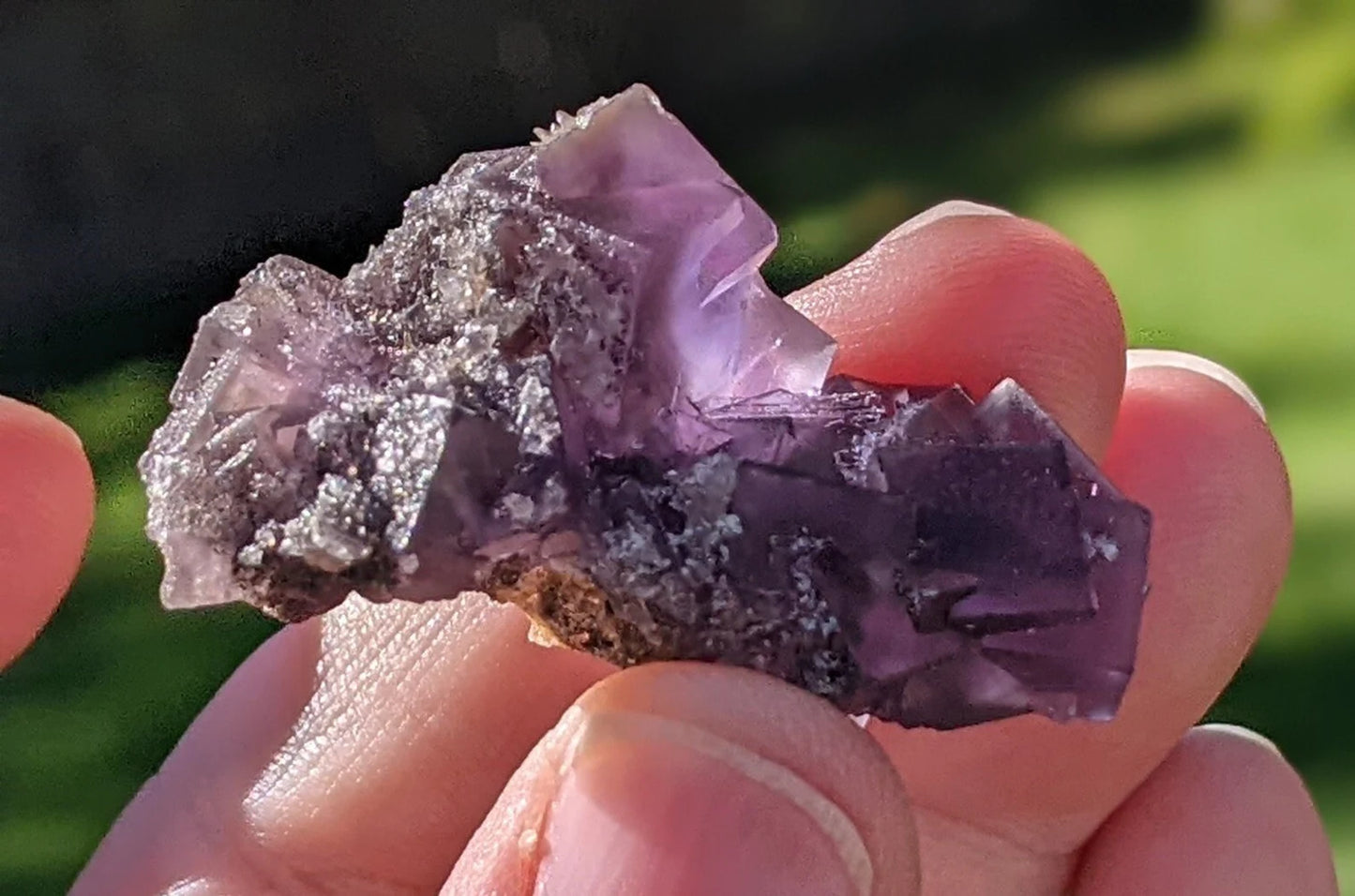 Translucent Purple Fluorite Crystal Specimen