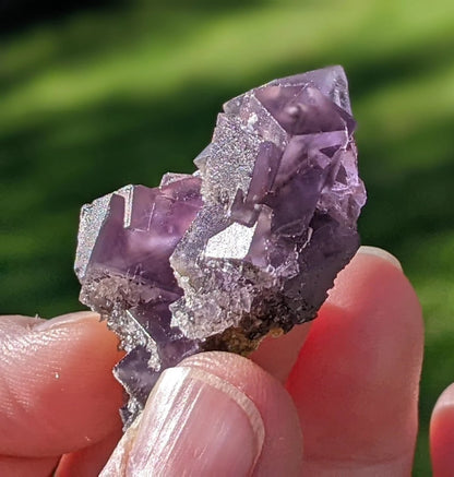 Translucent Purple Fluorite Crystal Specimen