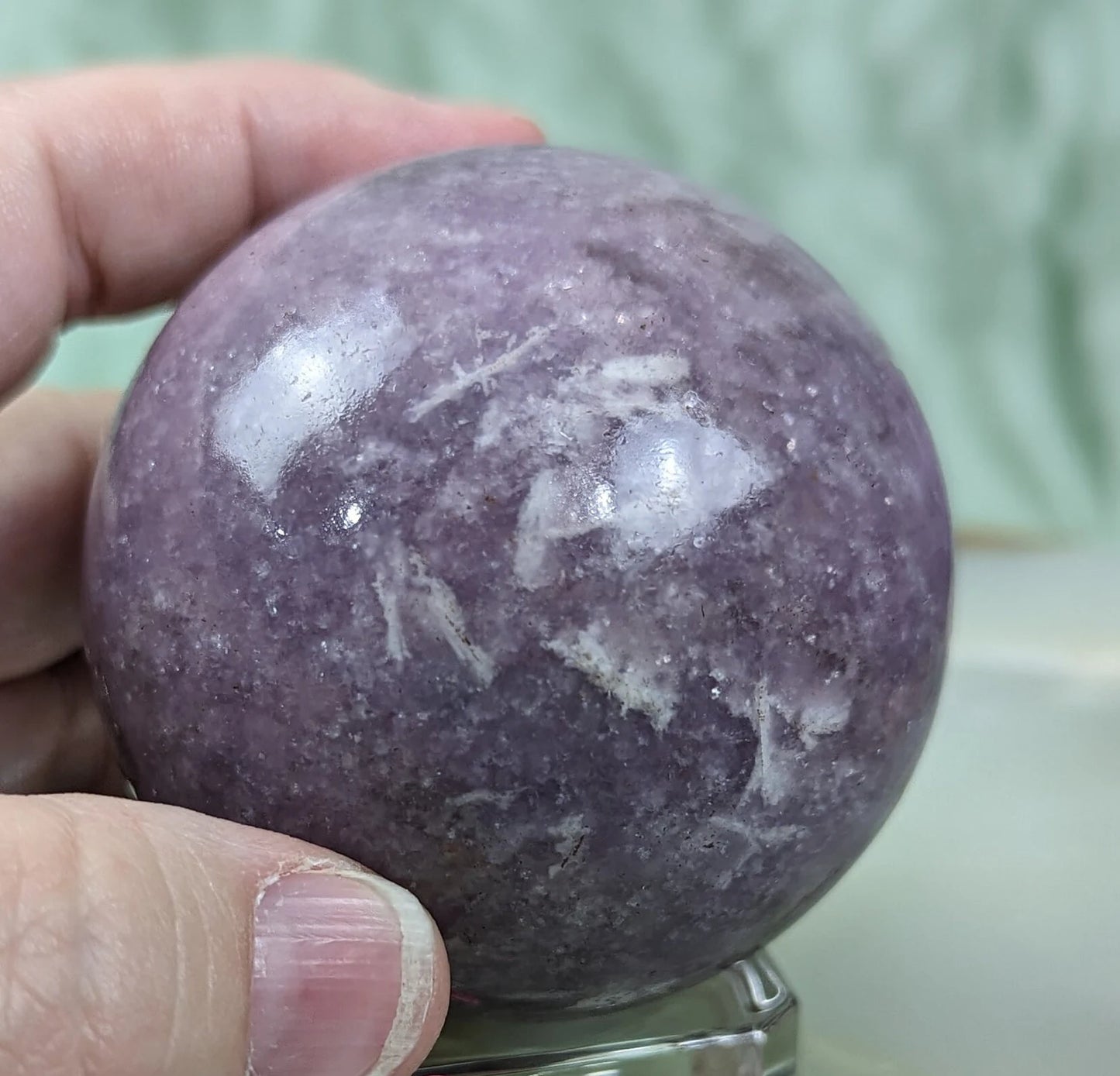 Lepidolite Sphere