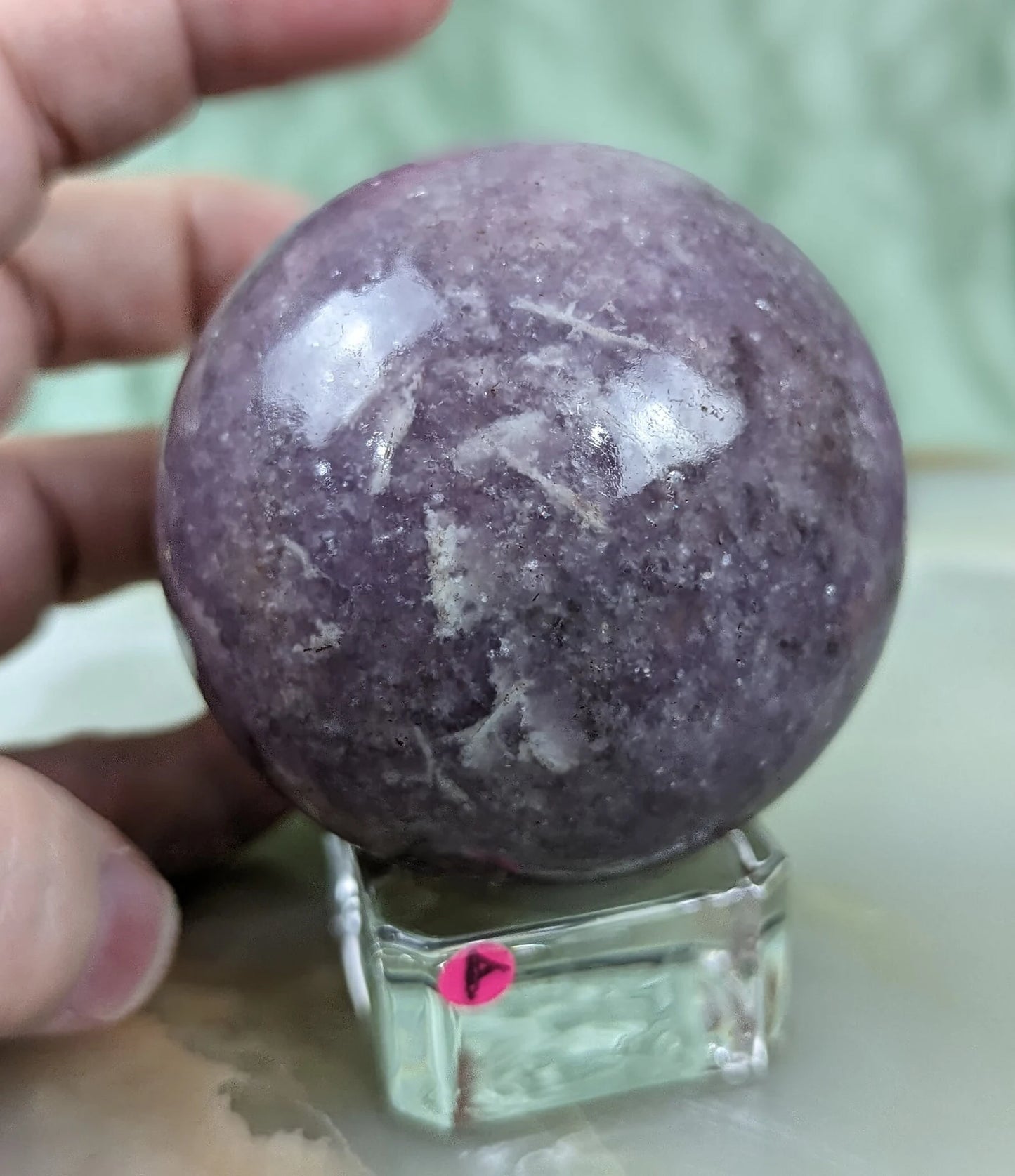 Lepidolite Sphere