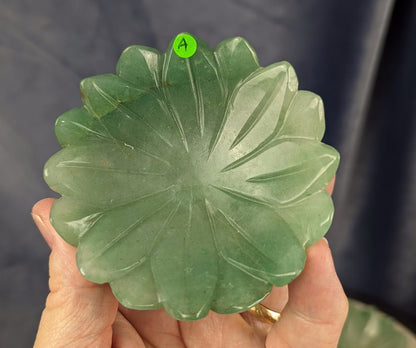 Green Aventurine Lotus Bowl