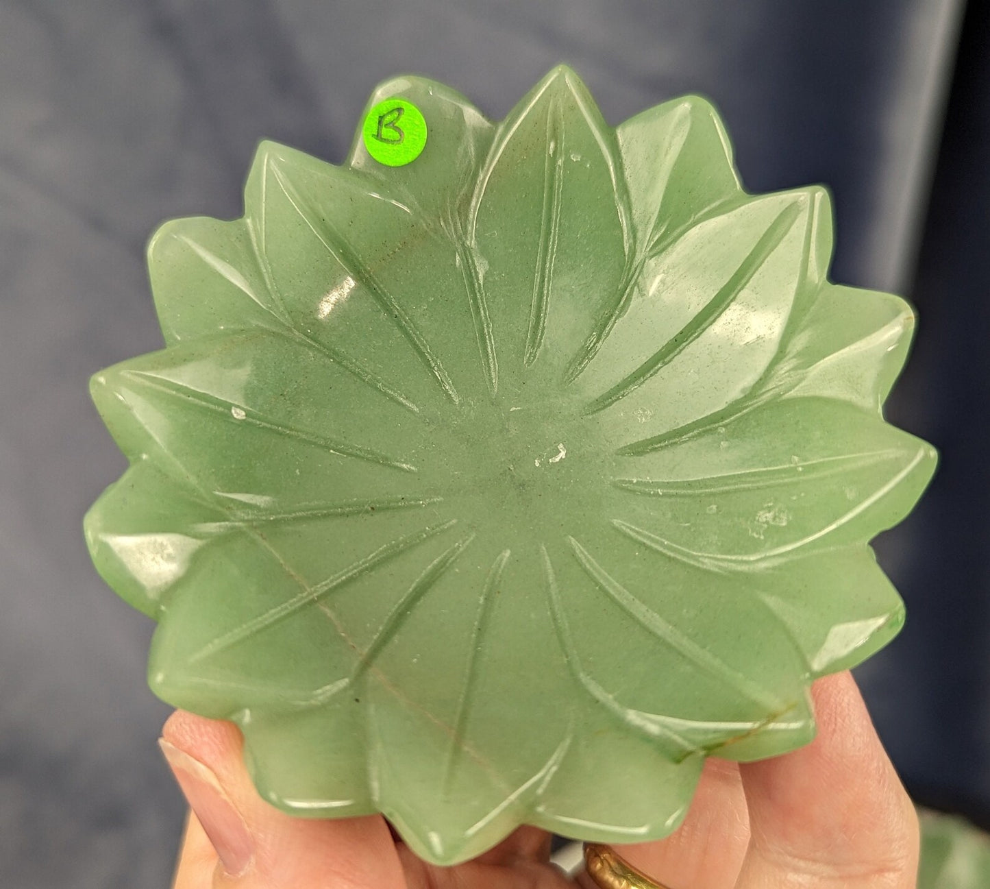 Green Aventurine Lotus Bowl