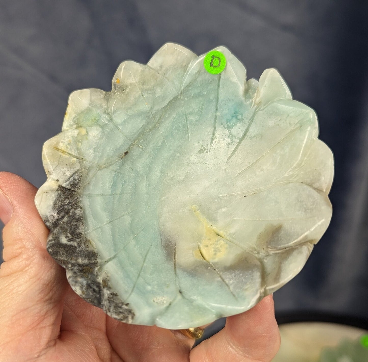 Green Aventurine Lotus Bowl