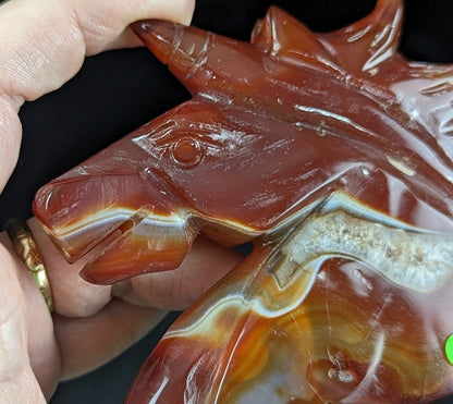 Carnelian Unicorn Figurine