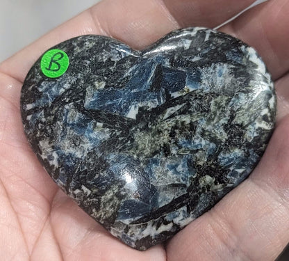 Ruby in Kyanite Palms Stones with Black Tourmaline