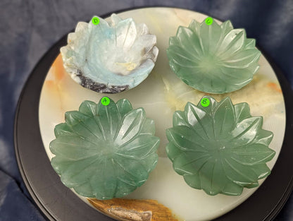 Green Aventurine Lotus Bowl