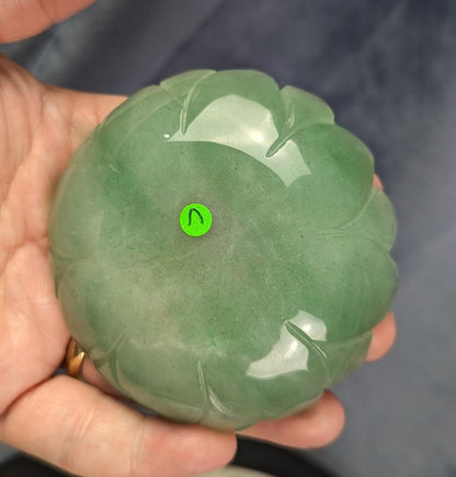 Green Aventurine Lotus Bowl