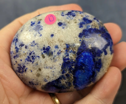 Natural Lazurite on Matrix Palms and Hearts