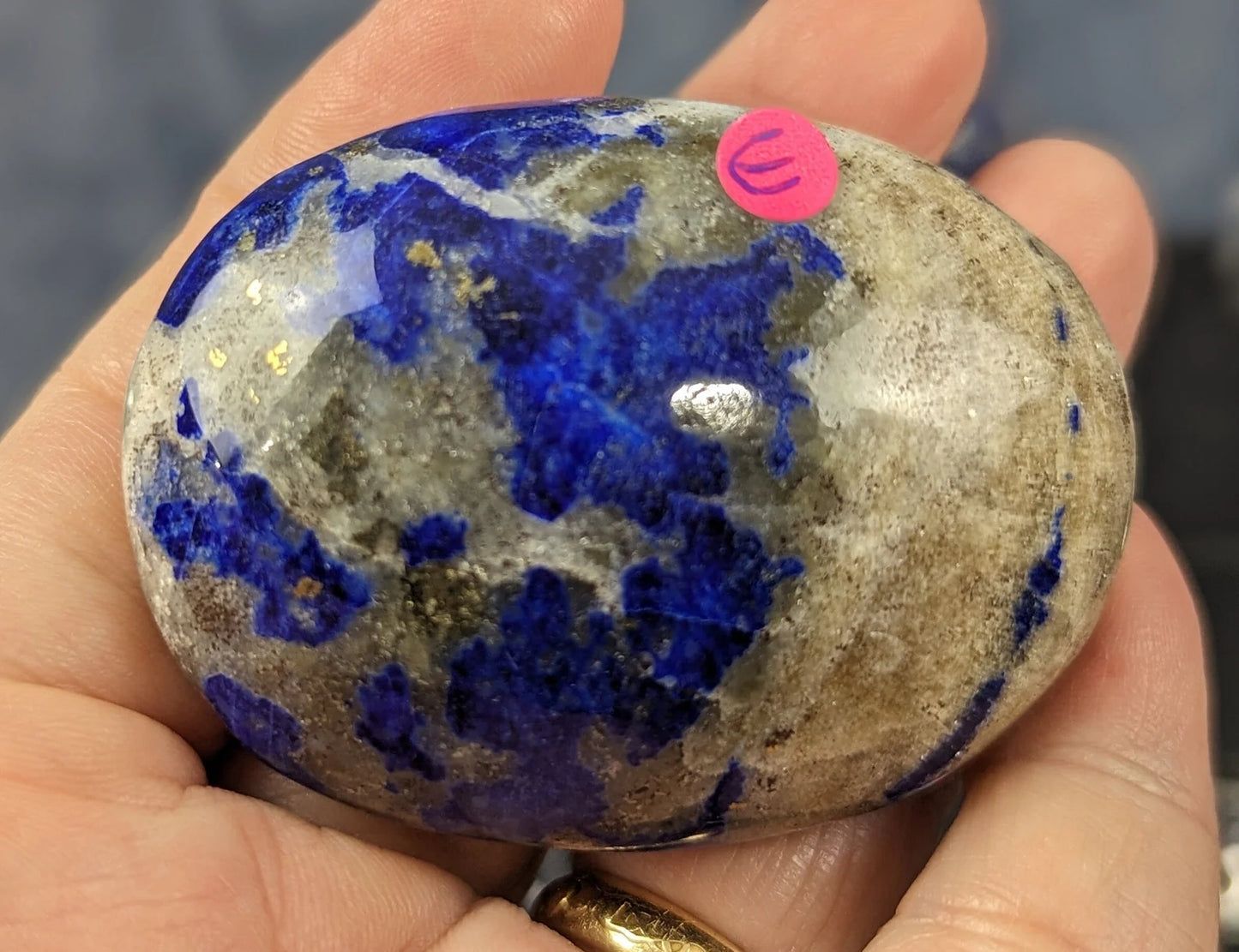 Natural Lazurite on Matrix Palms and Hearts