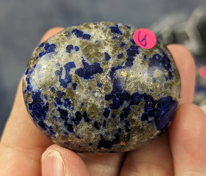 Natural Lazurite on Matrix Palms and Hearts