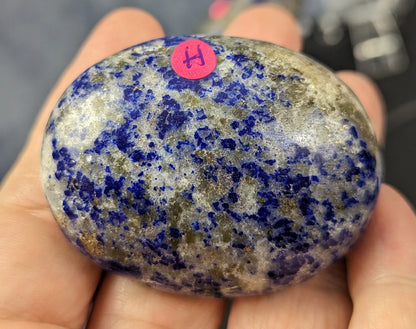 Natural Lazurite on Matrix Palms and Hearts