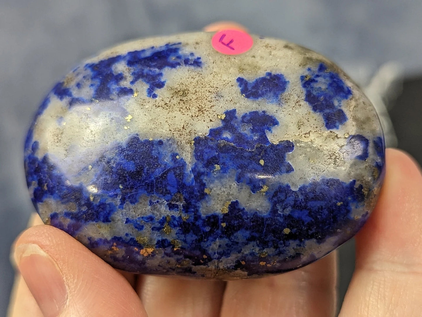 Natural Lazurite on Matrix Palms and Hearts