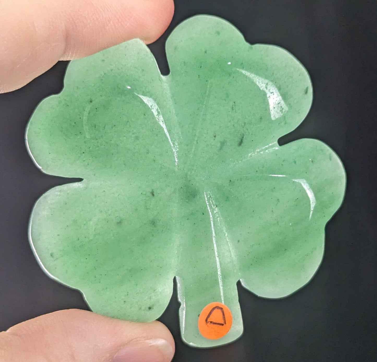 Green Aventurine Crystal Four Leaf Clover