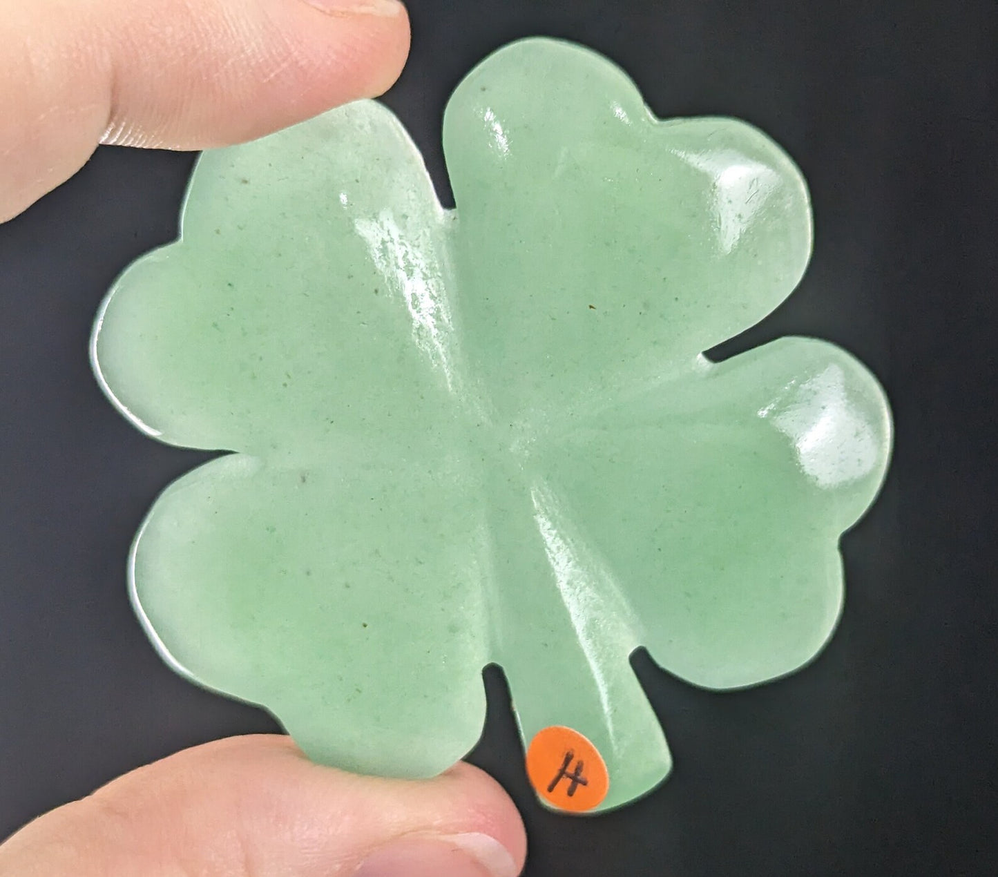 Green Aventurine Crystal Four Leaf Clover