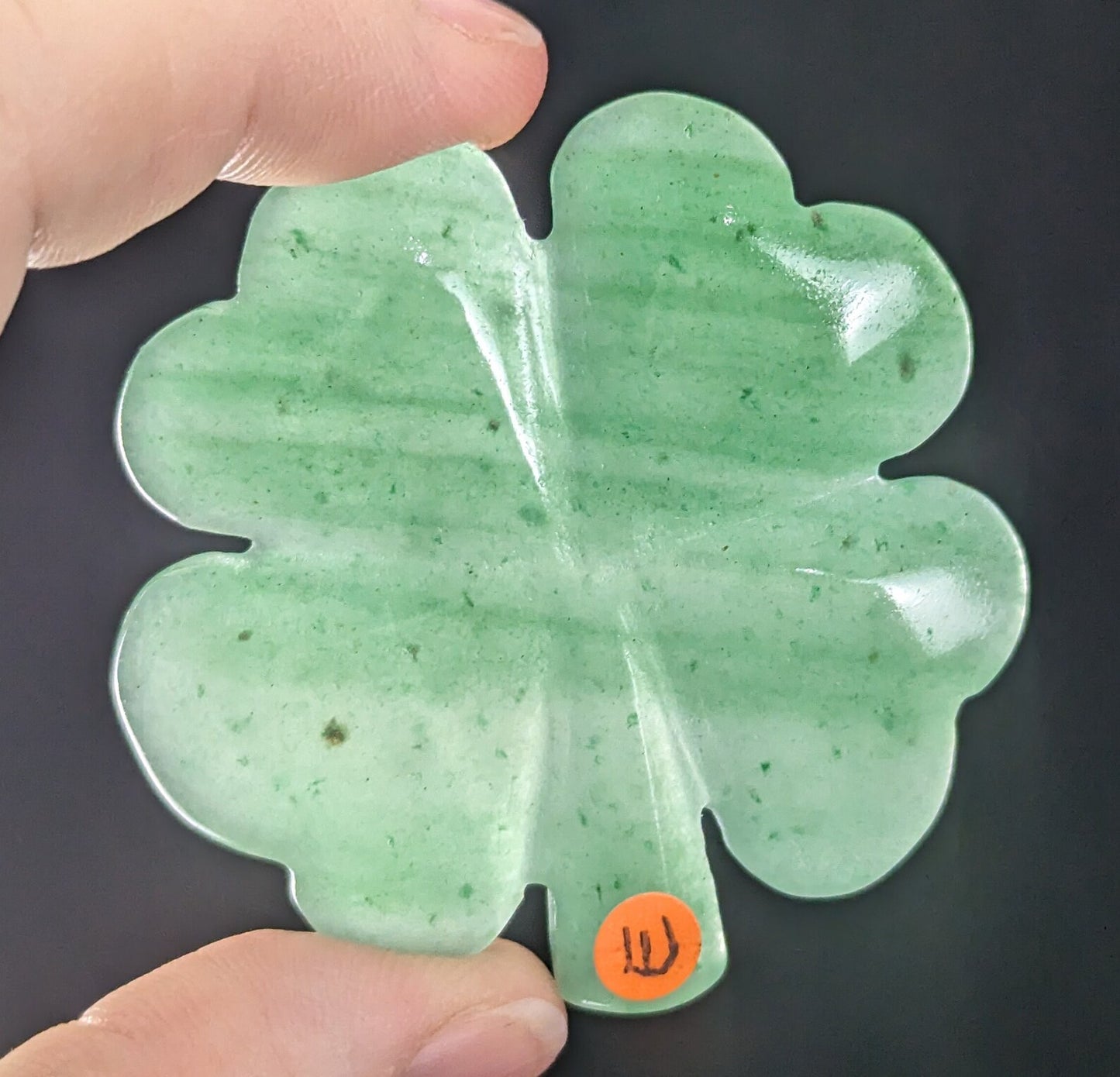 Green Aventurine Crystal Four Leaf Clover