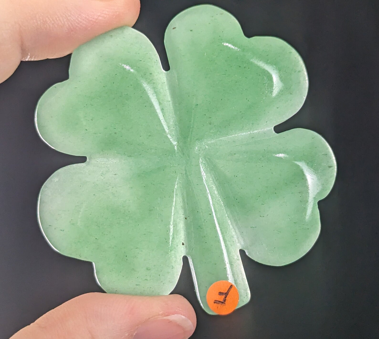 Green Aventurine Crystal Four Leaf Clover