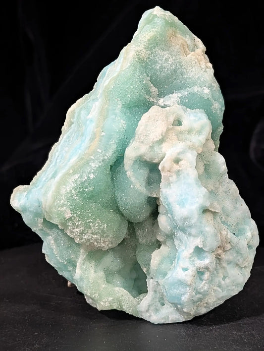 Blue Aragonite with Smithsonite Crystal Specimen