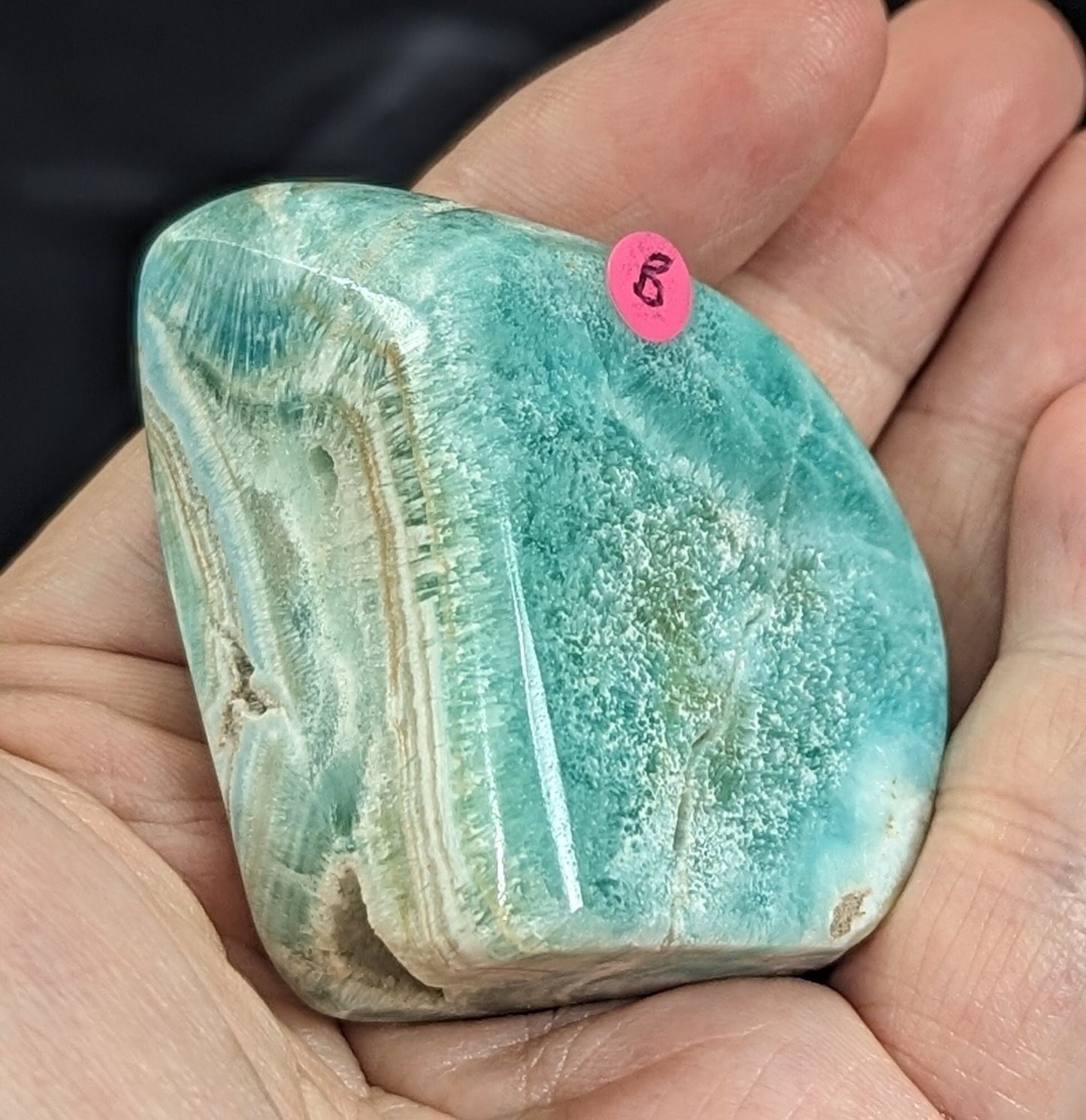 Natural Blue Aragonite With Smithsonite Freeform