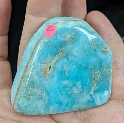 Natural Blue Aragonite With Smithsonite Freeform