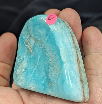 Natural Blue Aragonite With Smithsonite Freeform