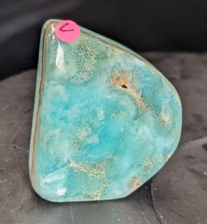 Natural Blue Aragonite With Smithsonite Freeform