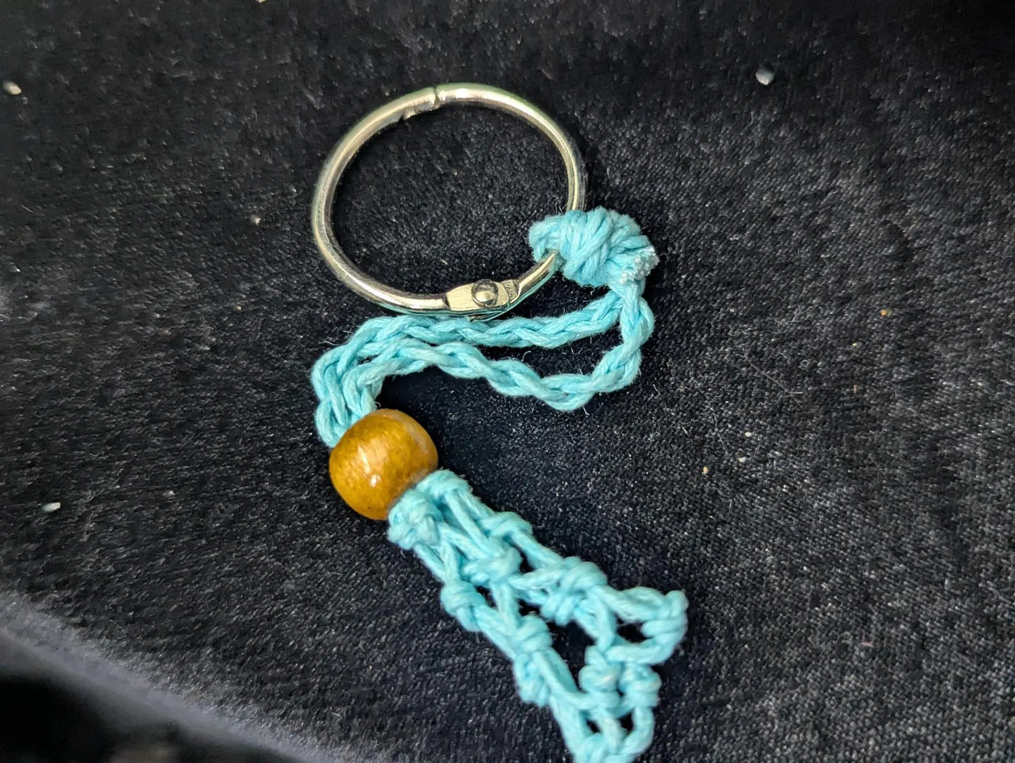 Macramé Net Tumble Holder Key Chain