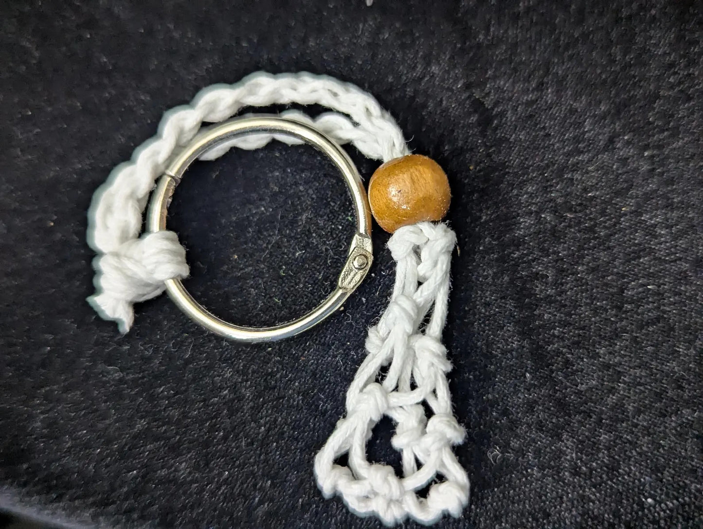Macramé Net Tumble Holder Key Chain