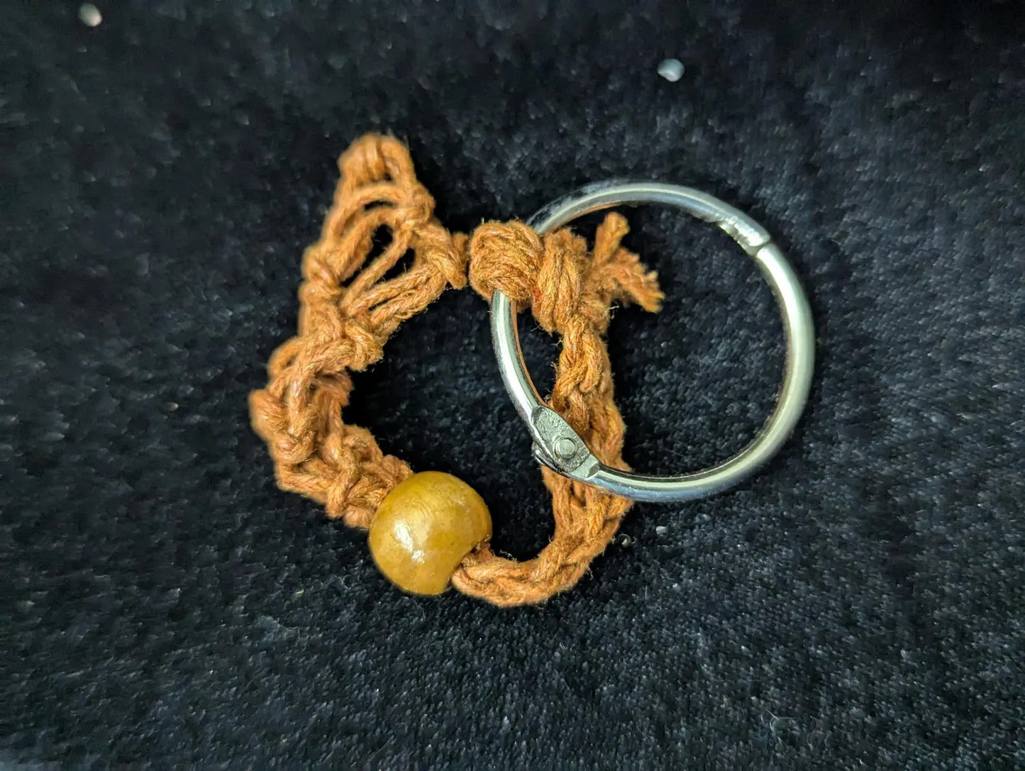Macramé Net Tumble Holder Key Chain