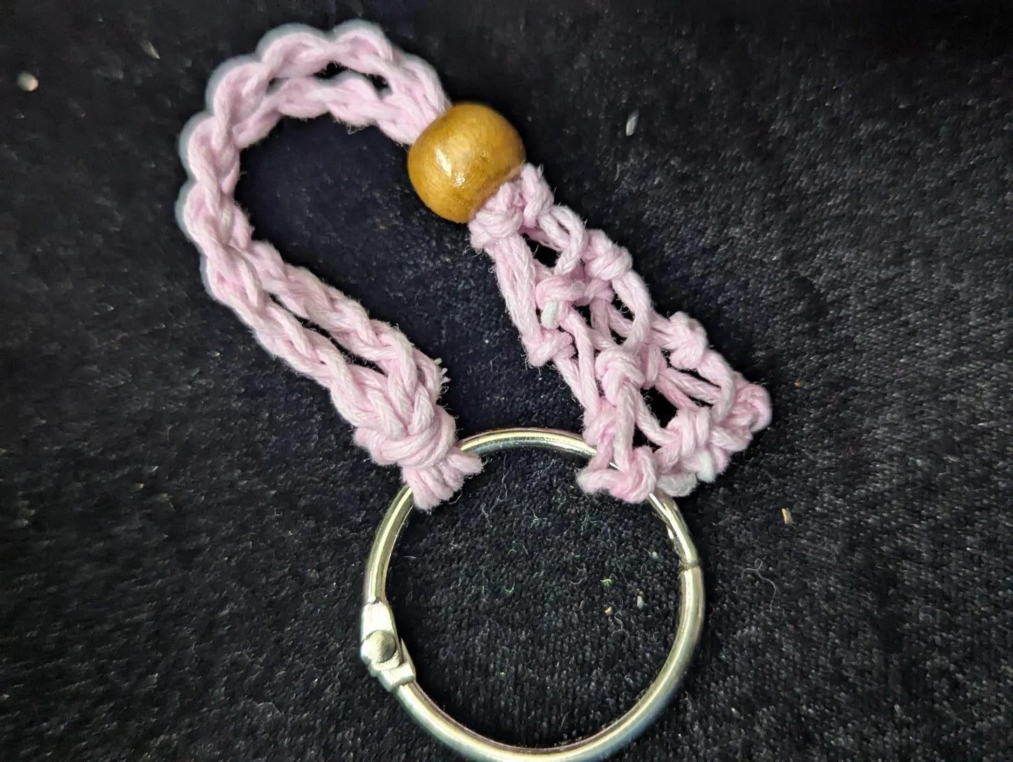 Macramé Net Tumble Holder Key Chain