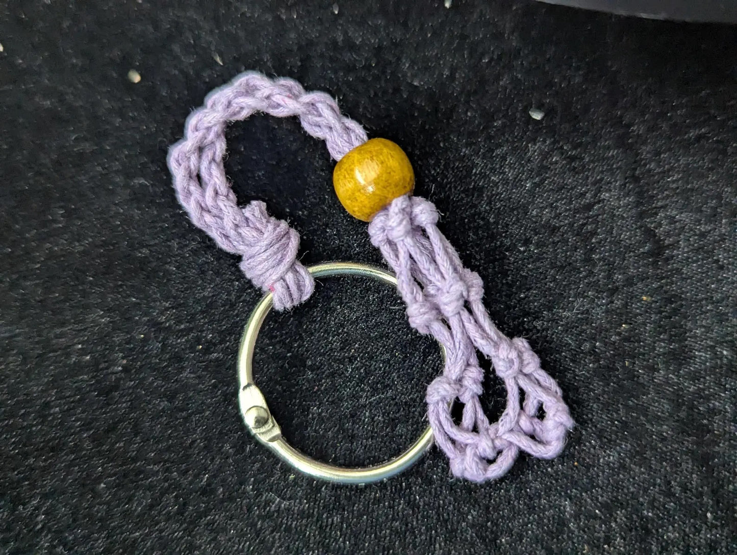 Macramé Net Tumble Holder Key Chain