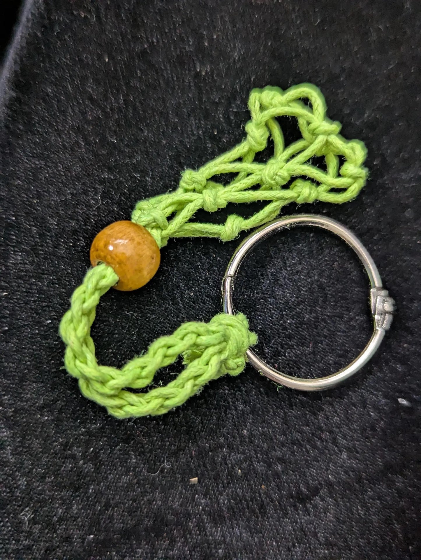 Macramé Net Tumble Holder Key Chain