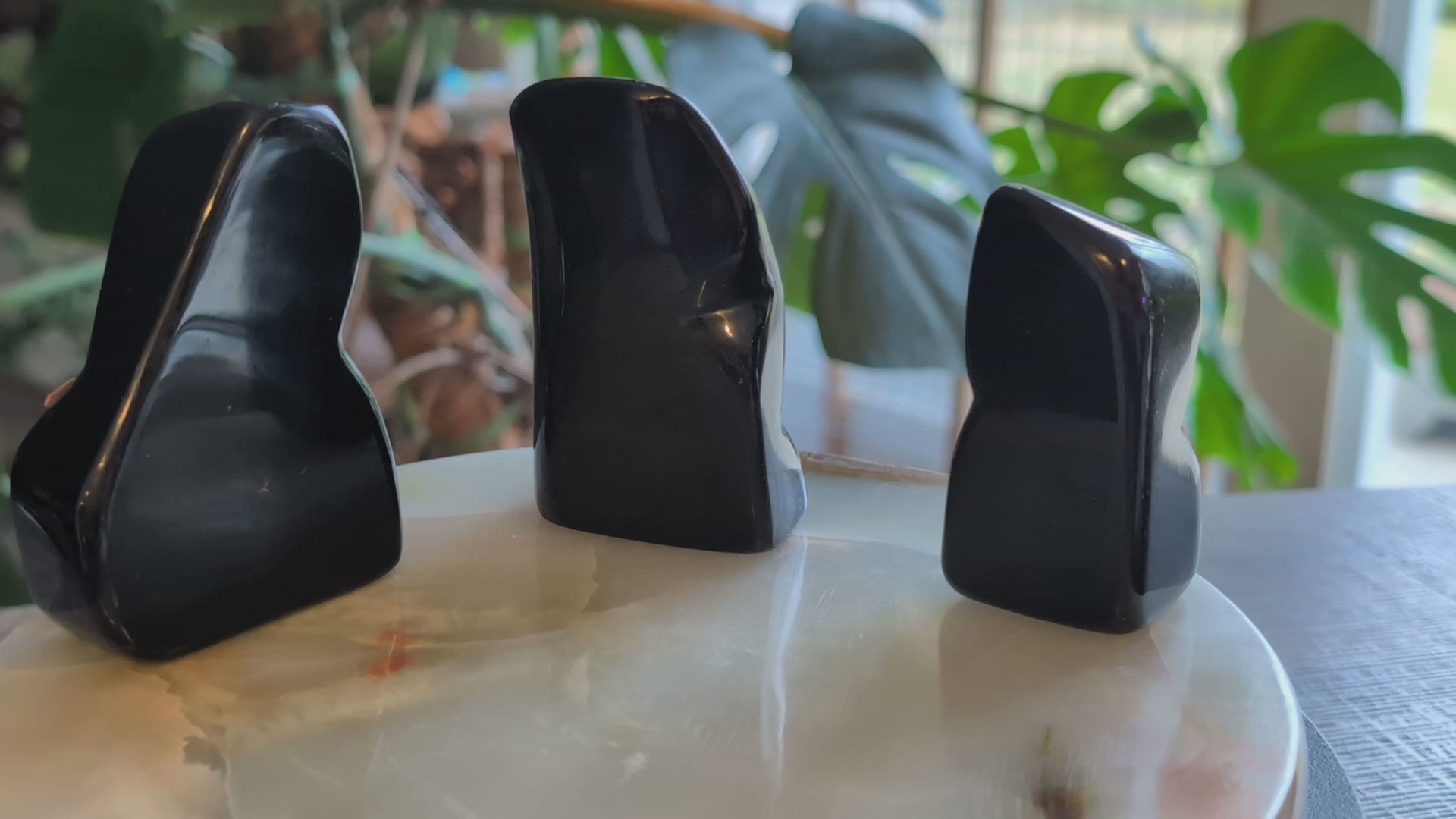 Polished Natural Obsidian Freeforms