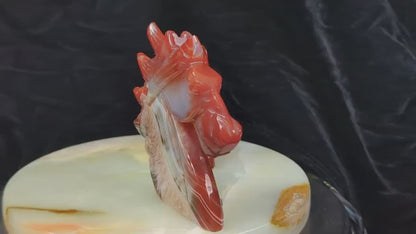 Carnelian Unicorn Figurine