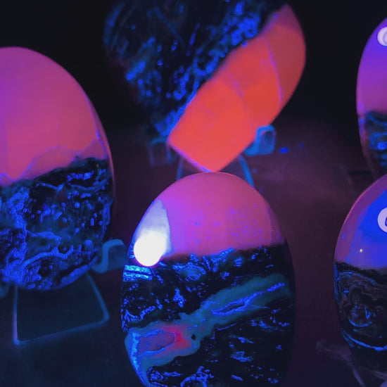 Bumblebee Jasper with Pink Mangano Palm Stones